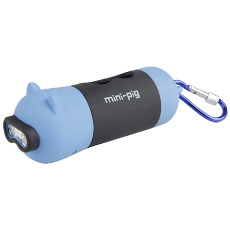 Pet Life 'Oink' Blue LED Flashlight and Waste Bag Dispenser