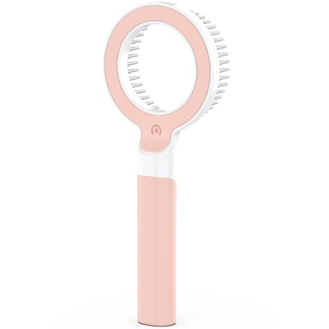 Pet Life 'WAGNIFY' Pink 360 Degree and Multi-Directional Modern Grooming Pet Rake Comb
