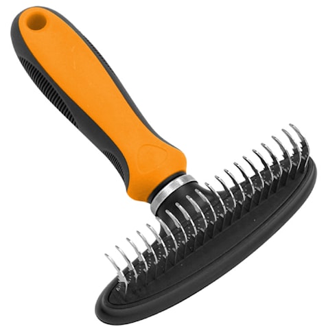 Pet Life Flex Series Orange Undercoat Dematter Grooming Pet Rake
