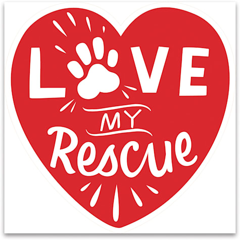 Primitives by Kathy Love My Rescue Car Magnet