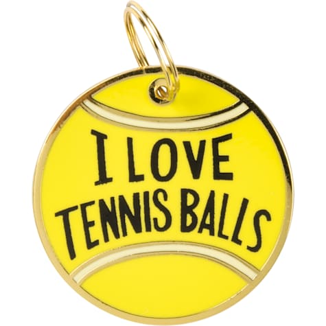 Primitives by Kathy I Love Tennis Balls Collar Charm