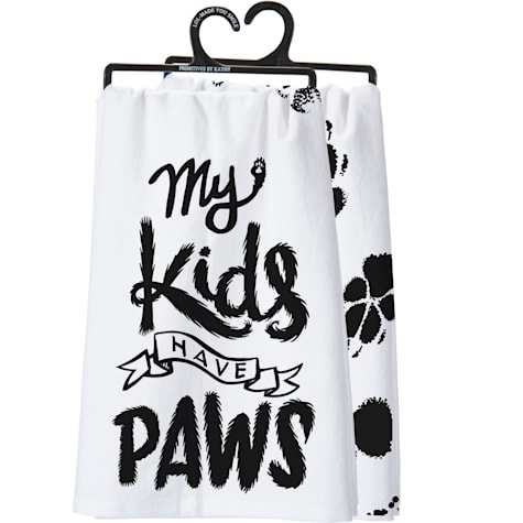 Primitives by Kathy My Kids Have Paws Kitchen Towel