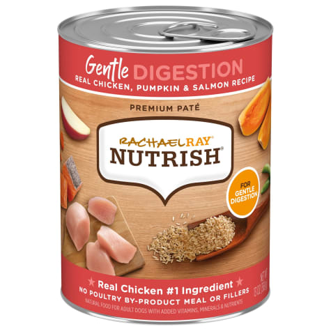 Rachael Ray Nutrish Gentle Digestion Real Chicken, Pumpkin & Salmon Recipe Wet Dog Food