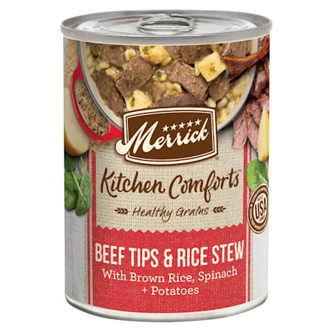 Merrick Healthy Grains Kitchen Comforts, Beef Tips and Rice Stew Wet Dog Food