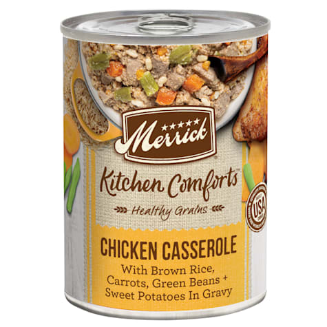 Merrick Healthy Grains Kitchen Comforts, Chicken Casserole and Rice with Grains Wet Dog Food
