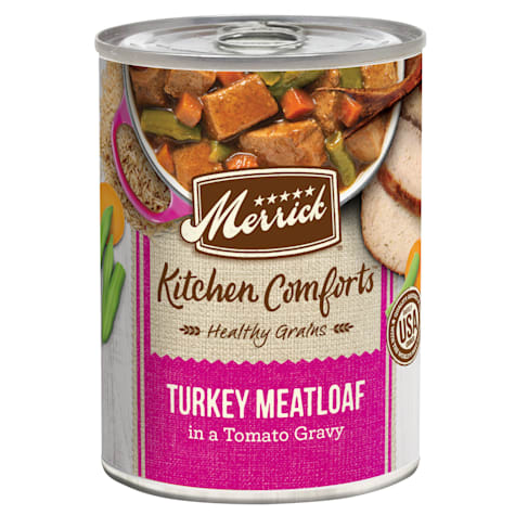 Merrick Healthy Grains Kitchen Comforts, Turkey Meatloaf in Gravy with Grains Wet Dog Food