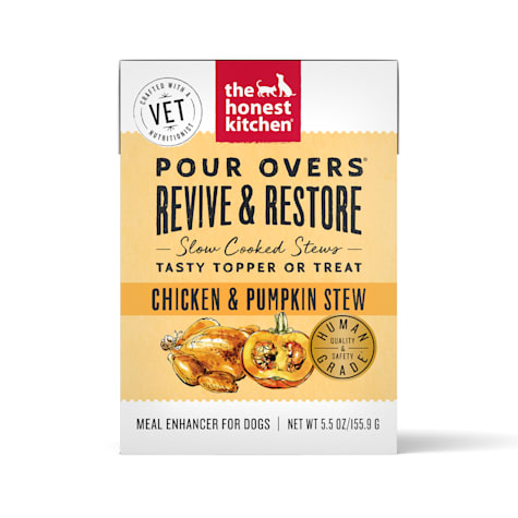 The Honest Kitchen Revive & Restore Pour Overs with Chicken & Pumpkin Stew Wet Dog Food