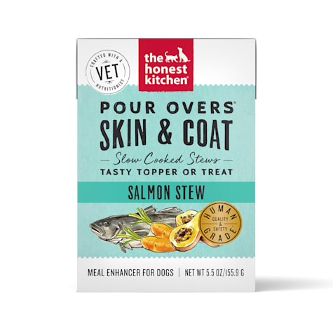The Honest Kitchen Skin & Coat Pour Overs Salmon Stew Wet Dog Food