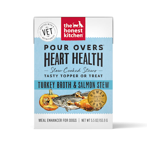 The Honest Kitchen Heart Health Pour Over with Turkey Broth & Salmon Stew Wet Dog Food