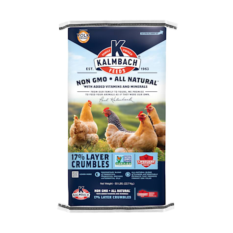 Kalmbach Feeds Non-GMO 17% Layer Crumbles for Chickens