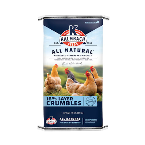 Kalmbach Feeds All Natural 16% Layer Crumbles for Chickens