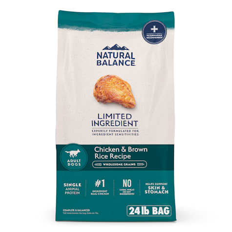 Natural Balance Limited Ingredient Adult Dry Dog Food with Healthy Grains Chicken & Brown Rice Recipe