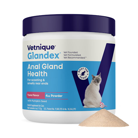 Vetnique Glandex Feline Anal Gland Probiotic Fiber Supplement for Cats