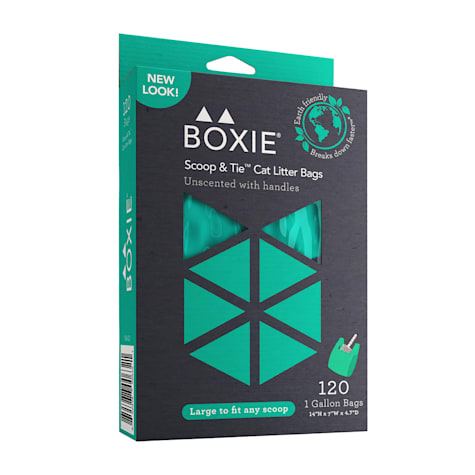Boxiecat Scoop & Tie Unscented Cat Litter Waste Bags