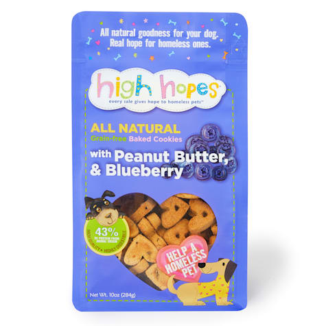 High Hopes Grain Free Peanut Butter & Blueberry Cookie for Dogs