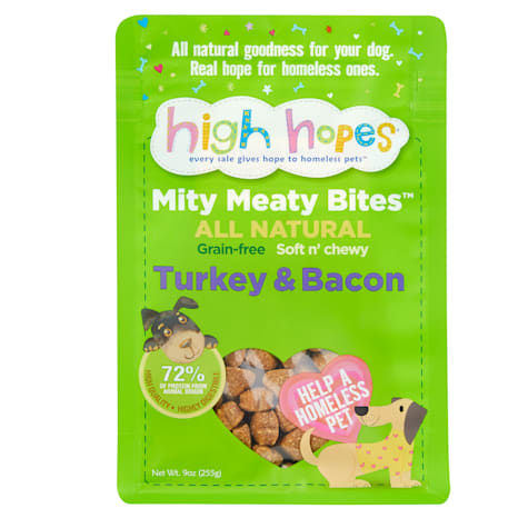 High Hopes Grain Free, Soft & Chewy Turkey/Bacon Training Treat for Dogs