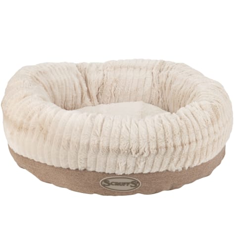 SCRUFFS Tan Ellen Donut Dog Bed