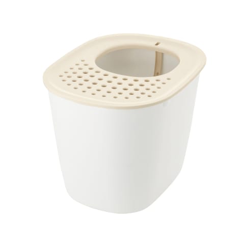 Richell Paw Trax Top Entry White Cat Litter Box