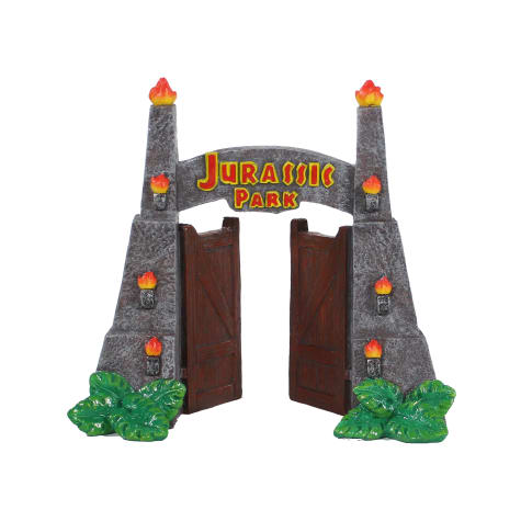 Penn Plax Jurassic Park Gates Aquarium Ornament