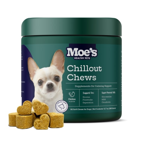 Moe's Healthy Pets Chillout Chicken Bites Dog Supplement