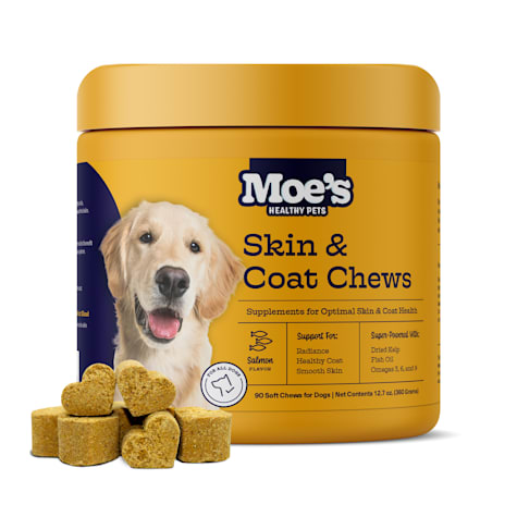 Moe's Healthy Pets Skin & Coat Bites Dog Supplement