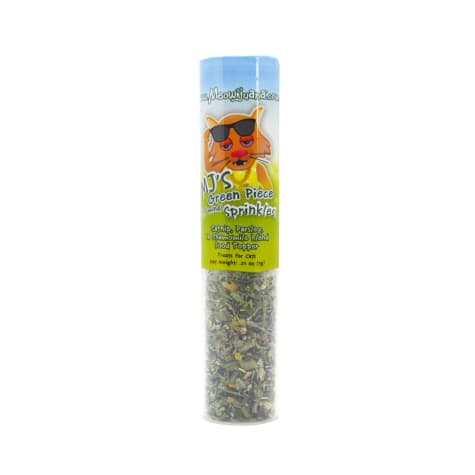 Meowijuana Green Piece Sprinkles Topper Cat Toy