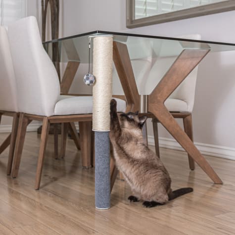 Hauspanther Collection by Primetime Scratch Pole Adjustable Under-table Cat Scratcher