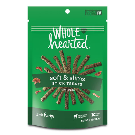 WholeHearted Grain Free Soft and Chewy Lamb Recipe Dog Stick Treats