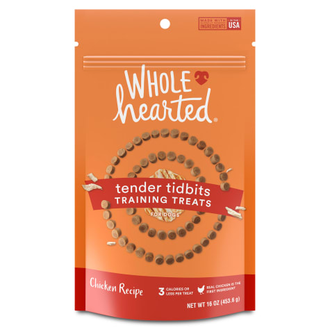 WholeHearted Grain-Free Tender Tidbits Chicken Recipe Dog Training Treats