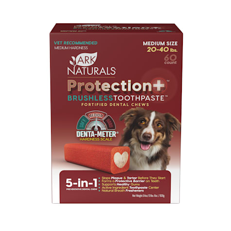 Ark Naturals Protection+ Brushless Toothpaste Fortified Dental Chew for Medium Dogs Upto 20-40 lbs.