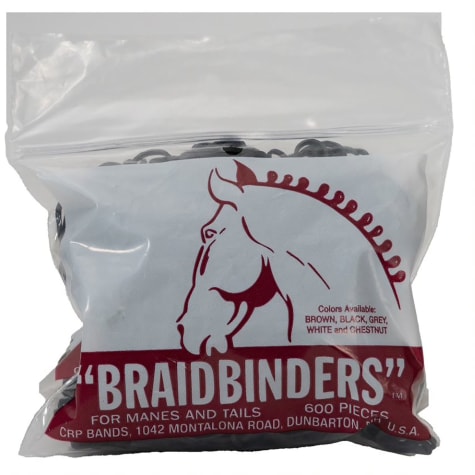 Braidbinders for Manes and Tails Black