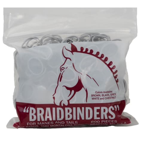 Braidbinders for Manes and Tails Grey