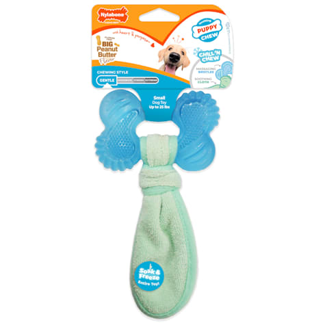 Nylabone Freezer Bone Peanut Butter Chew Puppy Toy