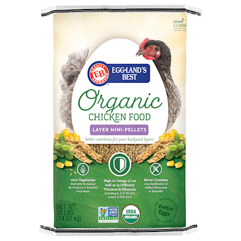 Eggland's Best 17% Organic Layer Mini Pellets for Chickens