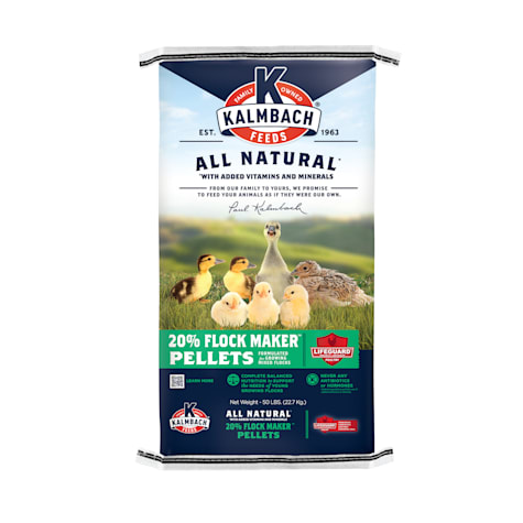 Kalmbach Feeds 20% All Flock Maker Pellets for Mixed Flocks of Poultry