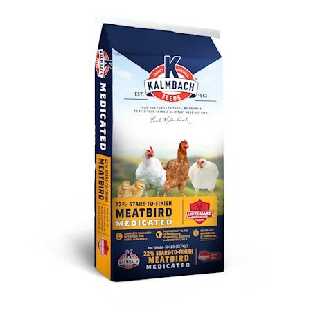 Kalmbach Feeds 22% Start to Finish Medicated Meatbird Crumbles