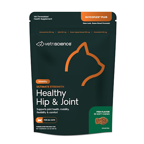 VetriScience GlycoFlex Plus Joint Support Bite-Sized Fish Flavor Cat Chews