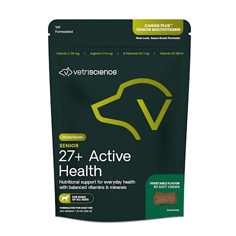 VetriScience Canine Plus Senior Multivitamin Everyday Health Bite-Sized Duck Flavor Dog Soft Chews