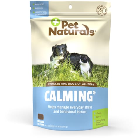 Pet Naturals Calming, All Natural Stress and Anxiety Reducing Chicken Liver Flavor for Cats and Dogs