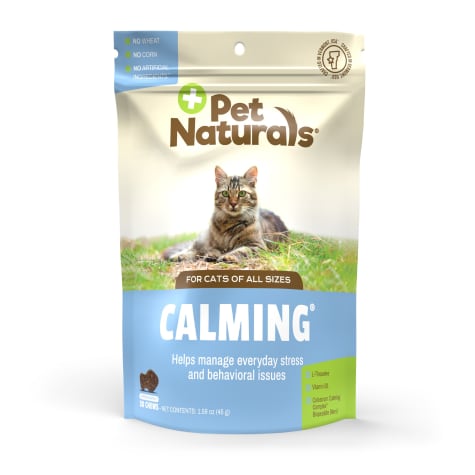 Pet Naturals Calming All Natural Stress and Anxiety Reducing Chicken Liver Flavored Cat Chew