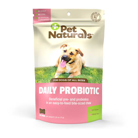 Pet Naturals Daily Probiotic for Digestive Help, Duck Flavor Dog Chew