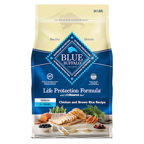 Blue Buffalo Life Protection Formula Chicken & Brown Rice Recipe Senior Dry Dog Food