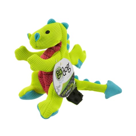 goDog Green Dragons Double Chew Guard Dog Toy