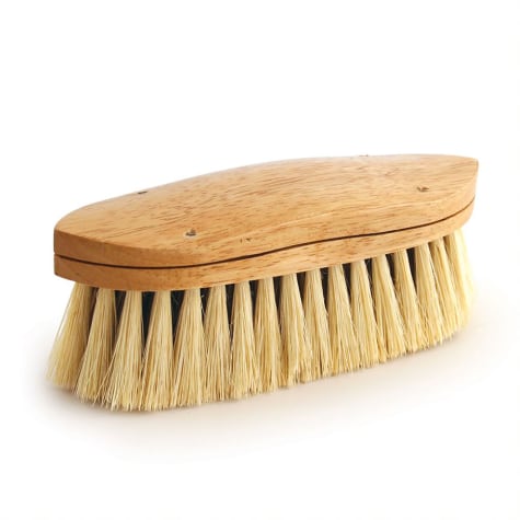 Desert Equestrain Brown Legends Union Fiber Curved-Back Grooming Brush