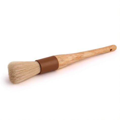 Desert Equestrain Glossy White Legends Premium Boar Bristle Hoof Dressing Brush