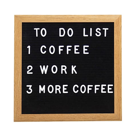 Pearhead Pet Natural Wood and Black Felt Letter Board Set