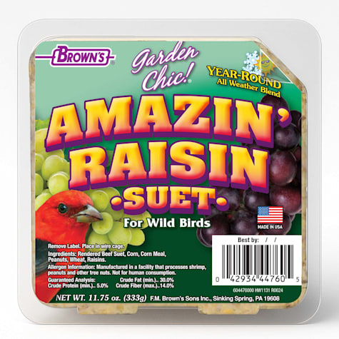 Brown's Garden Chic! Amazin' Raisin Suet Cake