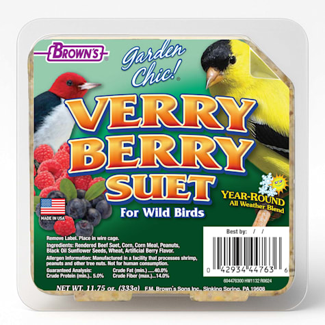 Brown's Garden Chic! Verry Berry Suet Cake