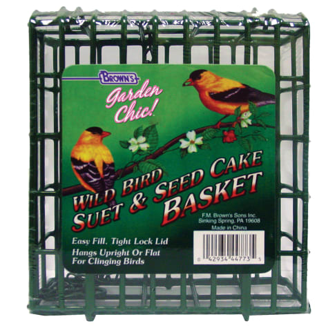Brown's Garden Chic! Wire Feeding Suet Basket