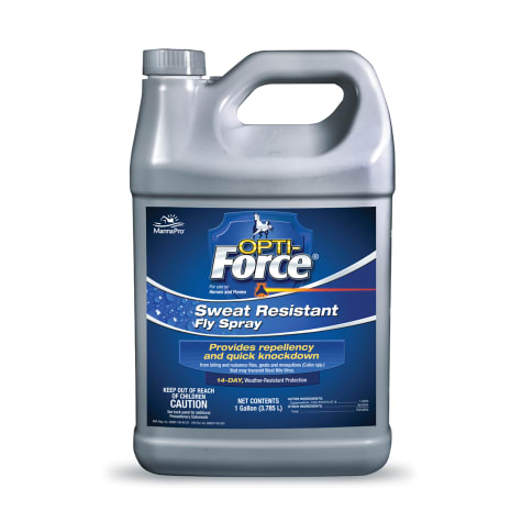 Opti-Force Manna Pro Sweat Resistant Fly Spray Repellent for Horses and Ponies
